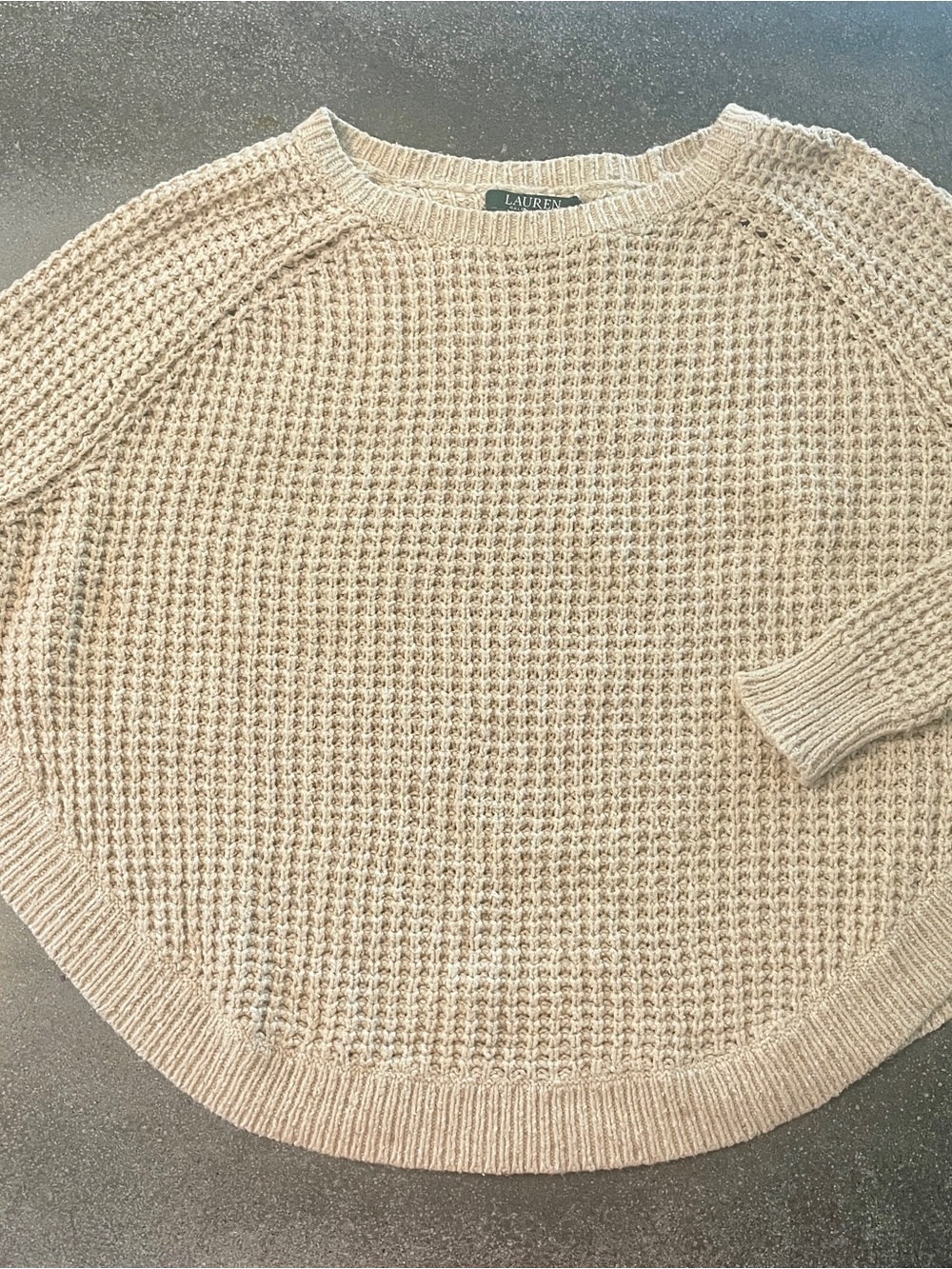 Lauren by Ralph Lauren poncho style sweater - size medium